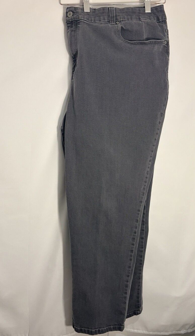 Talbots Women’s Simply Flattering 5 Pocket Gray Jeans Size 24W